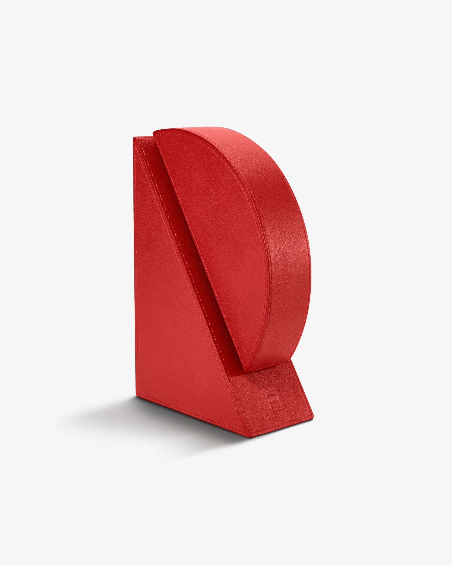Right Cubist Bookend - Red - Image 3