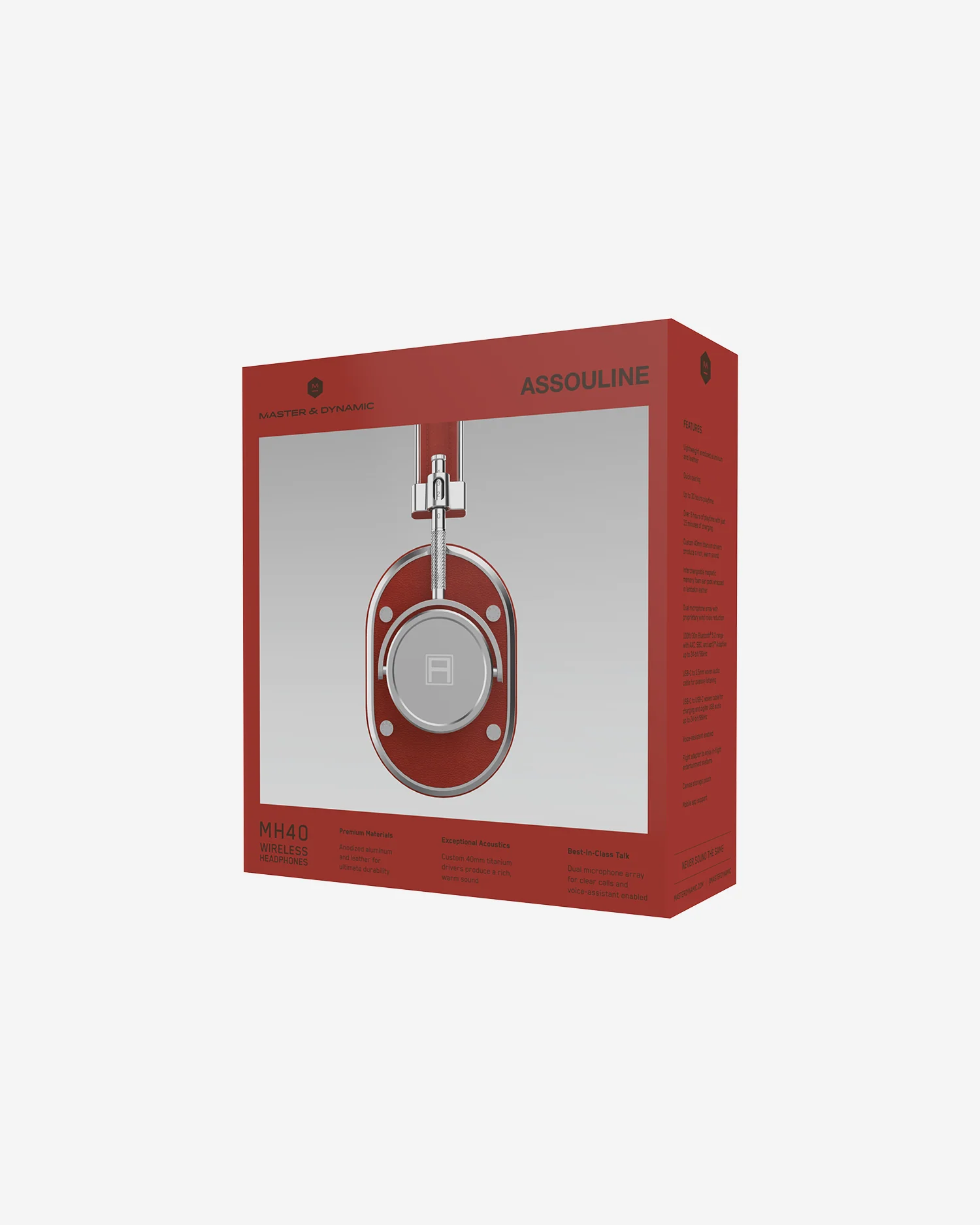 Assouline Red Wireless Headphones by Master & Dynamic - Image 5